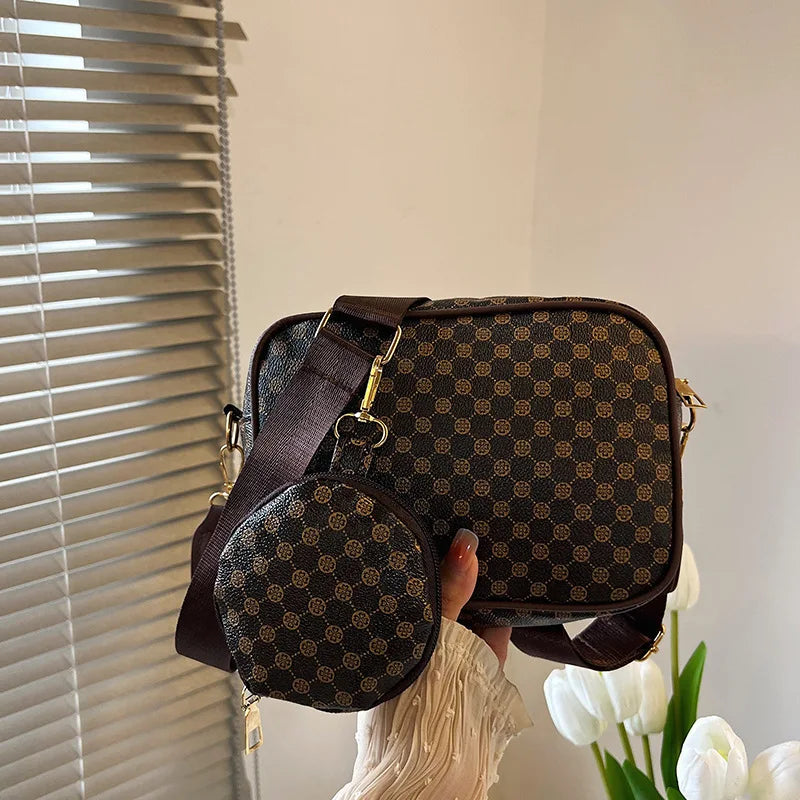 Vintage Fashion Handle Handbag Women Solid Soft PU Leather Women Shoulder Bag New Casual Designer Women Crossbody Tote Bag