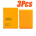 Turmeric Glow Soap Dark Spot Acne Removal Brightening Face Body Soap Even Skin Tone Moisturizing Deep Cleansing Nourishing Bar