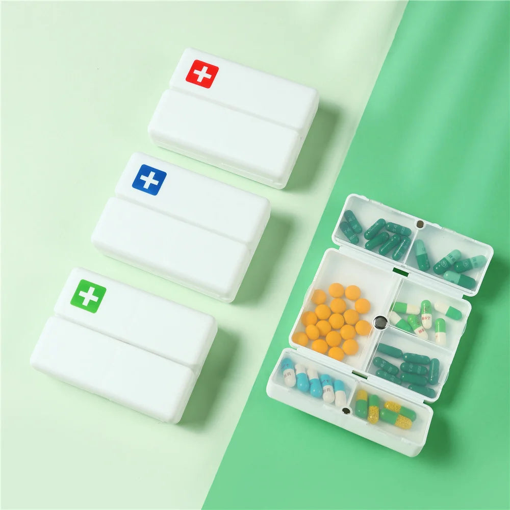 1PC Weekly Pill Box 7 Days Foldable Travel Medicine Holder Pill Box Tablet Storage Case Container Dispenser Organizer Tools