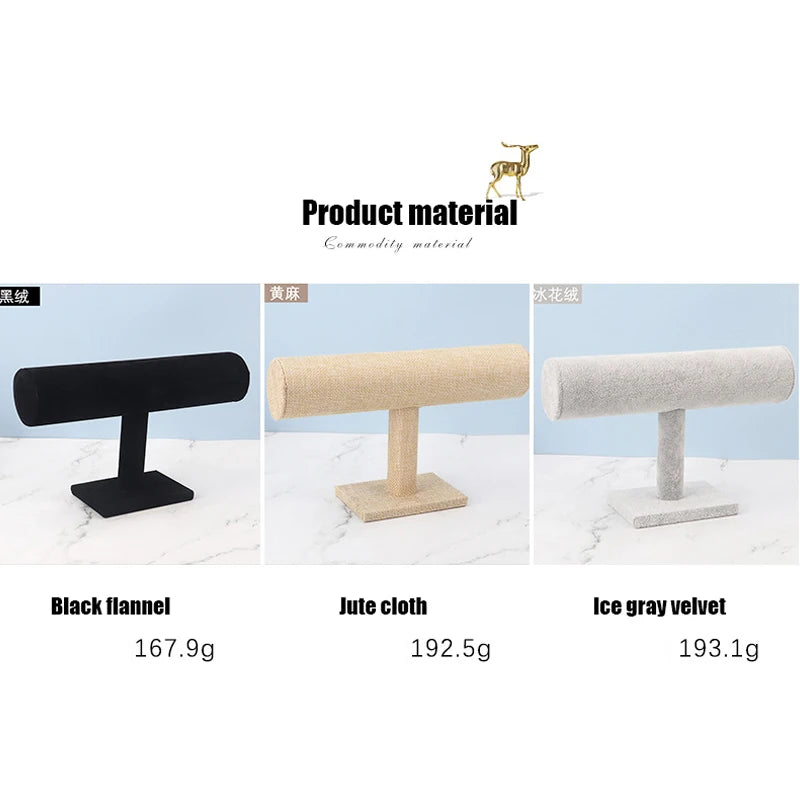 Cross-border Popular Jewelry Display Frame, Suede Bangle Frame, Display Props Shelf, Bangle Bracelet Hair Ring Display Props