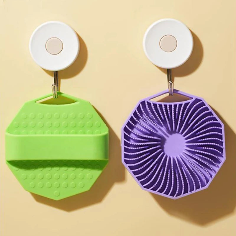 1pc Soft Silicone Exfoliating Brush Cleanser Manual Body Cleansing Scrubber Shower Gentle Massage Brushes Bathroom Accessorie