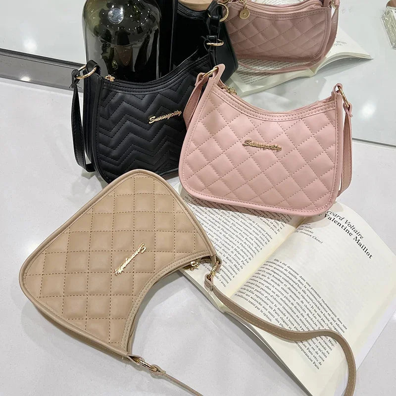 Ladies' retro shoulder bag, armpit bag, crossbody bag with fashionable design