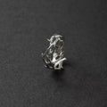1PCS Retro Ins Style Men's Thorn Men's Ring, Silver Open Couple Ring, Fashionable and Personalized Gift for Men and Women