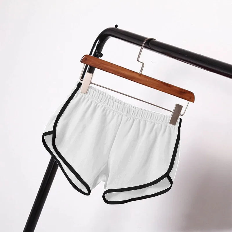 2026 Women's Summer Yoga Beach Shorts Sports Shorts Women's Home Casual Shorts Solid Color Fashion Candy Color Hot Pants Shorts