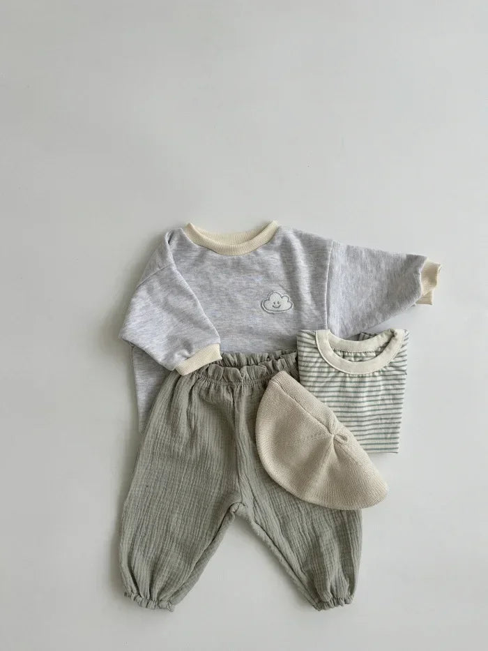 Organic Cotton Baby Pants Newborn Toddlers Autumn Spring Summer Winter Cute Print Soft Muslin Clothes Pants Pantalons Capris