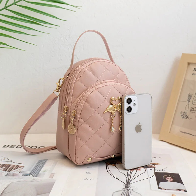 HOMEFISH Women Fashion Backpack Ins New Style Female Handbag Leisure Mini Fashion Women Backpacks Phone Packs MIni Backpack