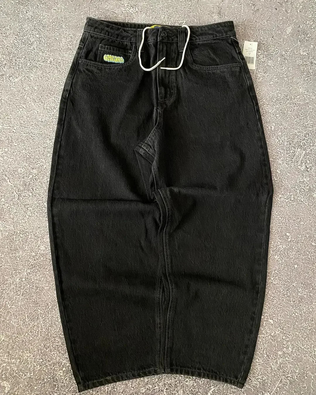American Vintage Washed and Distressed Jeans High Street Casual Japanese Women Pants Y2k Loose Straight Fit Slim and Versatile