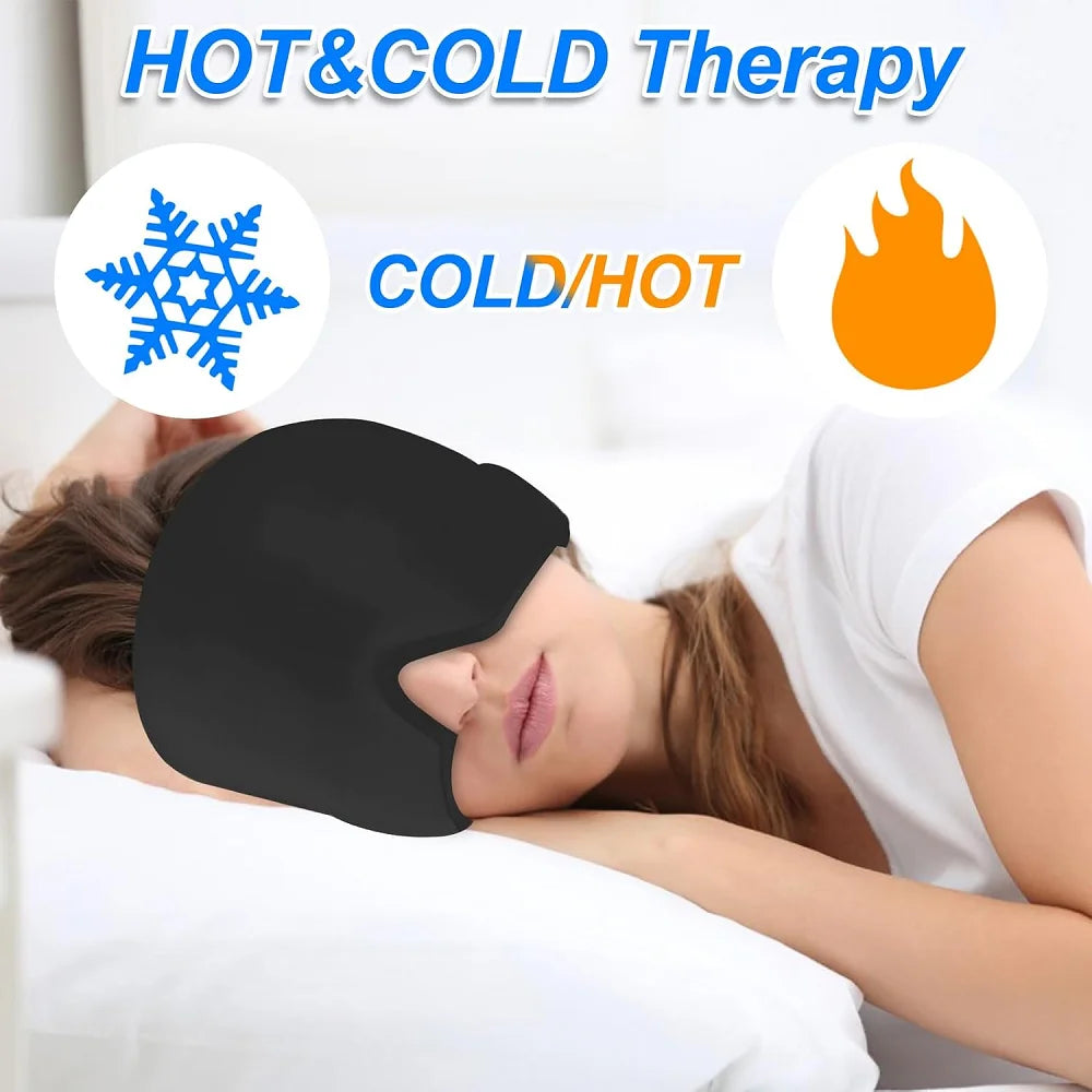 Relief Headgear Migraine Relief Cap Gel Ice Cap Cold Compress Therapy Cap Ice Head Wrap Pack Eye Mask For Pressure Relieve Pain