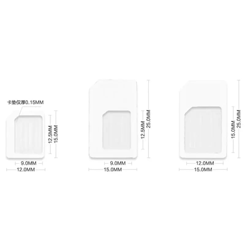 NanoSIM Card to Micro Standard Adapter Converter For Tablet Phone SIM Card Adapter Convert Universal Phones For Nano Sim 4 In 1