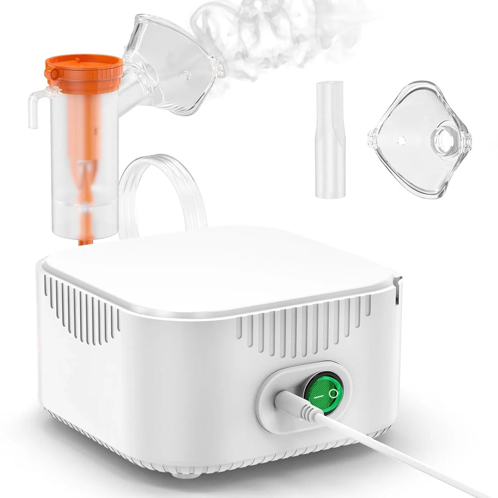 Compressor Nebulizer Oxygen Inhalation Device Mini Silent Steam Nasal Humidifier Inhaler Tools Portable Nebulizer Set Mouthpiece