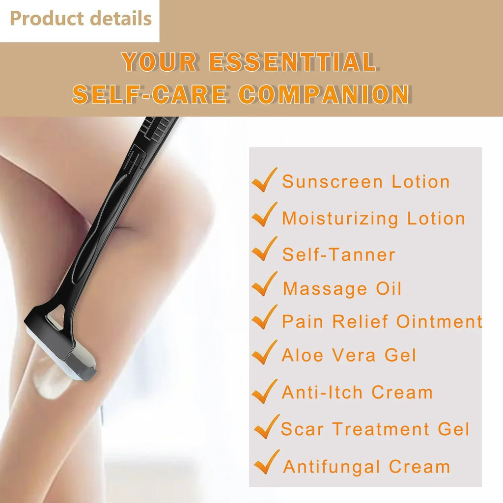 Sun Bath Back Tanning Applicator Foldable Back Applicator Streak Tanner Back Applicator Sunscreen & Tanning Lotion Applicators