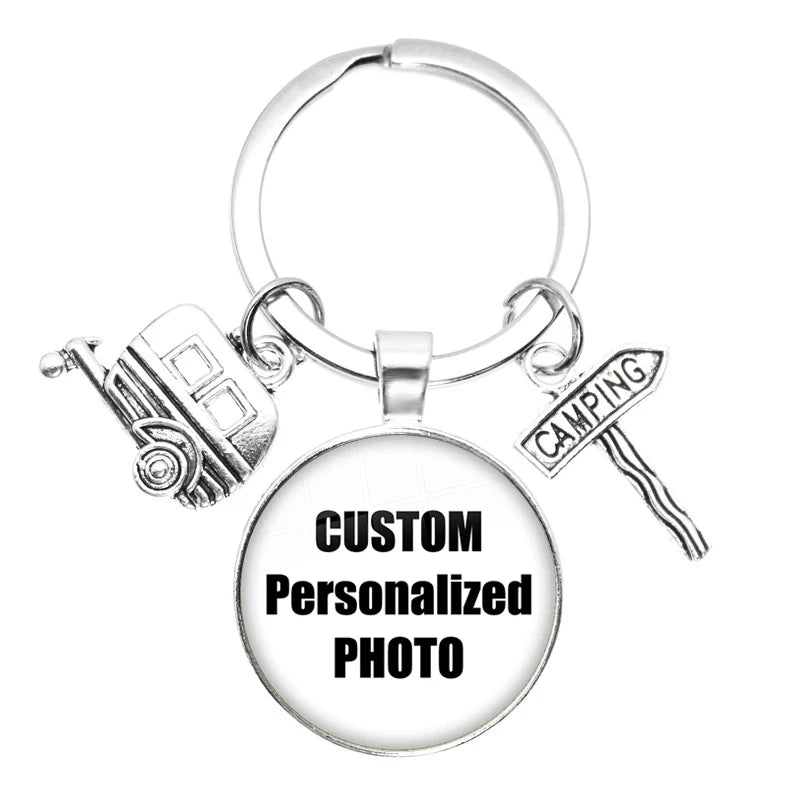 Personalized Custom Keychain Photo Mum Dad Baby Children Grandpa Parents Custom Designed Photo Gift For Family Anniversary Gift