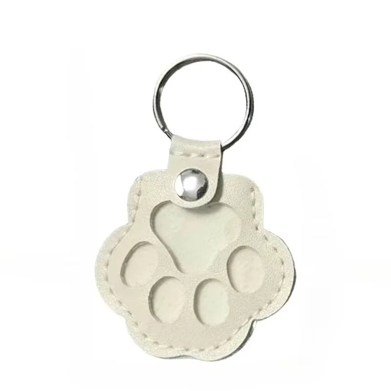 1PC  Leather pet hair storage bag, cat paw keychain, multifunctional portable keychain, exquisite bag pendant