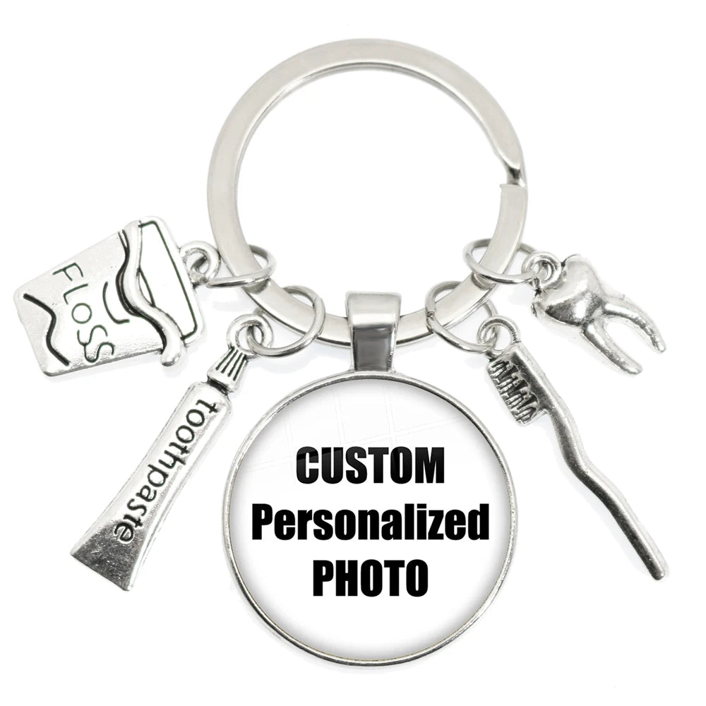 Personalized Custom Keychain Photo Mum Dad Baby Children Grandpa Parents Custom Designed Photo Gift For Family Anniversary Gift