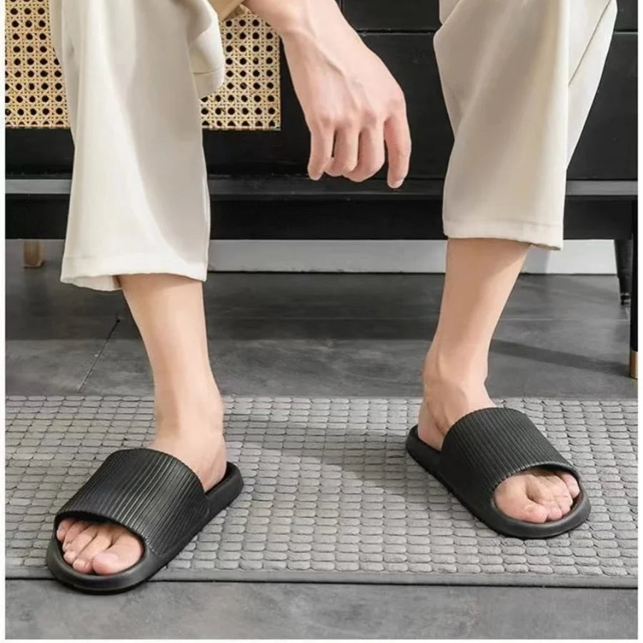 Soft Sole Massage Shower Shoes for Women Men Couples Waterproof Non-slip Home Leisure Fashion Bathroom Slippers