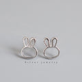 Cute Little Rabbit S925 Sterling Silver Earrings