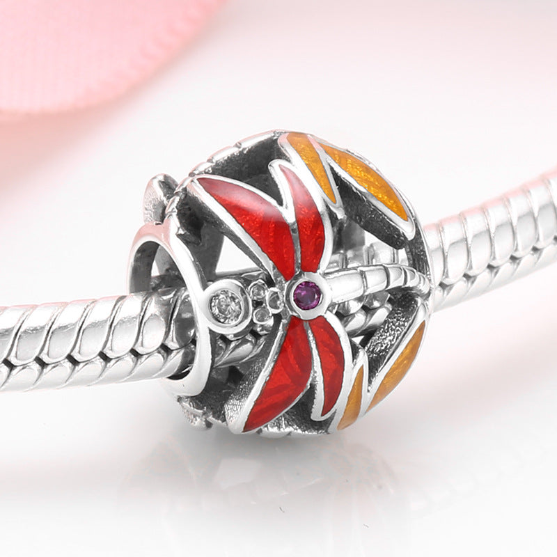 Lovely Insects In Summer Dragonfly Beads Pendant 925 Sterling Silver Loose Beads Diy Accessories