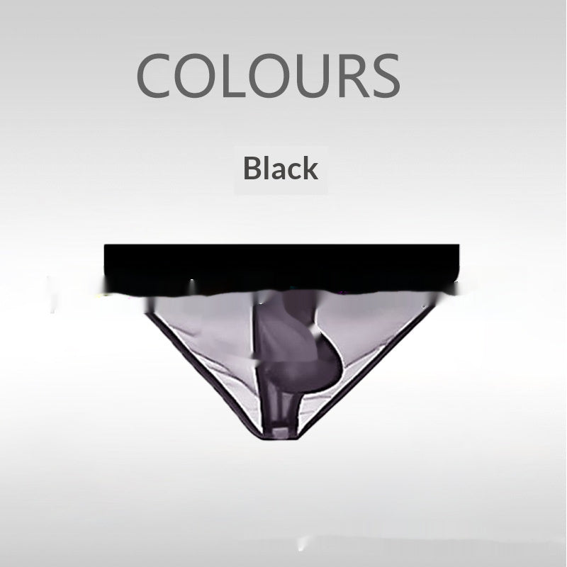 Triangle Ice Silk Ultra-Thin Fully Transparent Mens Briefs