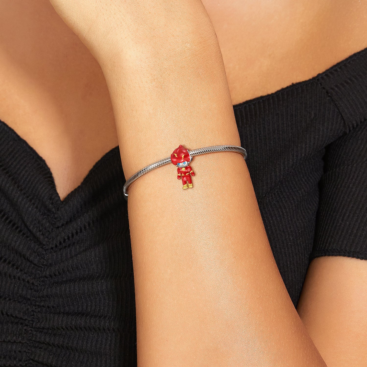 Lightning Warrior String S925 Sterling Silver Gel Drop String Bracelet Diy Accessories