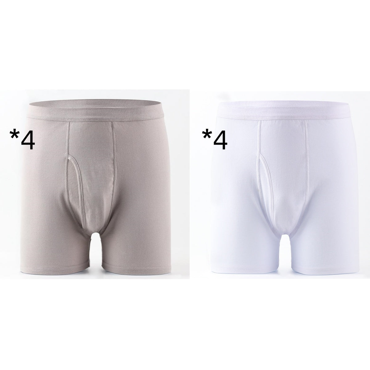 Men's Plus-Size Loose-Fit 100 Cotton Boxer Briefs