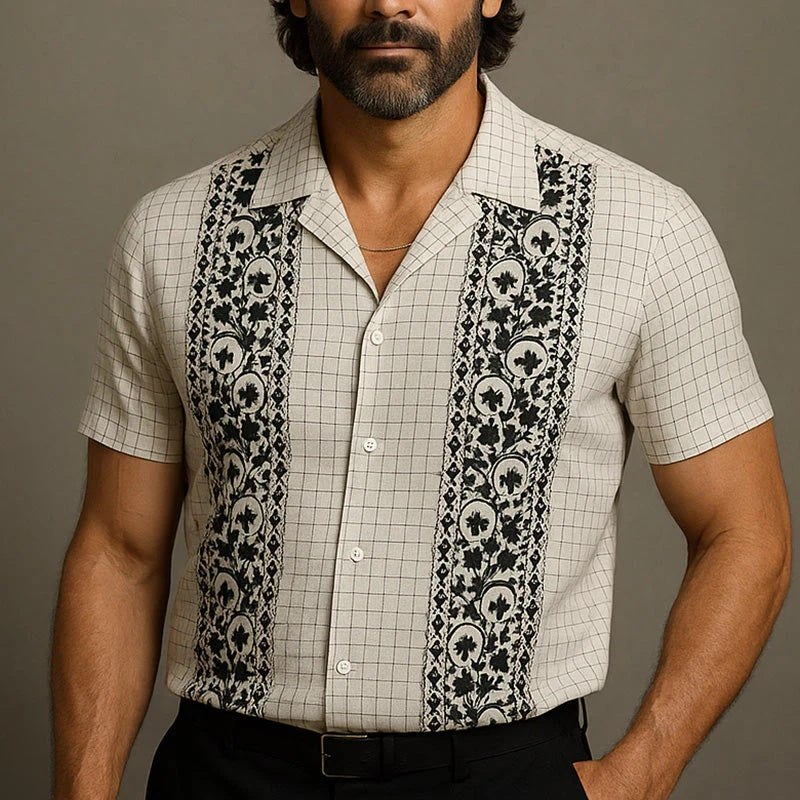 Fashion Casual Print Hawaiian Shirts For Men