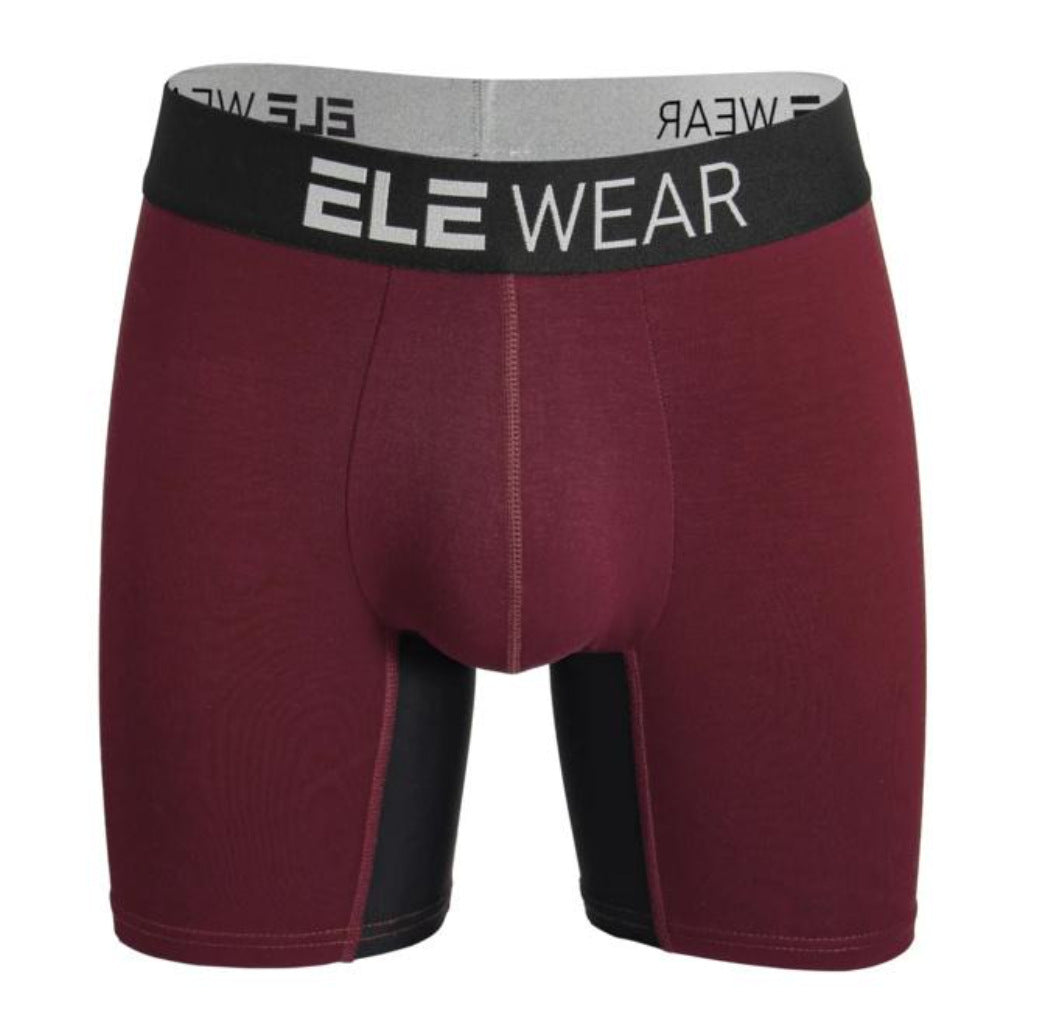 Mens Home Casual Skin-Friendly Breathable Slim-Fit Sweat-Wicking Comfortable Long-Style Boxer Briefs